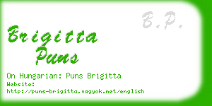 brigitta puns business card